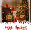 Nuevo Anillo Dorado Colgante de Navidad Decoración de Fondo Festivo para Ventana de Navidad Pegatinas de Pared Puertas y Ventanas Pegatinas de Año Nuevo ABQ5002