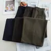 Calças largas sob medida para mulheres no estilo old money, nova coleção outono 2026, versáteis para o trabalho, design popular, cobrem o quadril, emagrecem, calças de perna curva