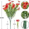 Oportunidade de Produto Primavera e Verão Transfronteiriço Flor Artificial Externa Violeta Flor Artificial Margarida Pequena Folha Grande Cesta Suspensa de Chão