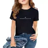Top de Manga Corta Suelto con Cuello Redondo, Estilo Coreano, de Marca de Moda para Niños Mayores, Camiseta de Algodón Puro a la Moda de Manga Corta para Niñas, a Juego con Padres e Hijos