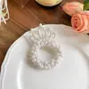 Acessórios de Cabelo Coreanos Coroa Tiara para Meninas Prenderem o Cabelo com Elásticos Faixa de Cabeça de Princesa Bola na Cabeça Menina Pequena Faixa de Cabelo com Pérolas