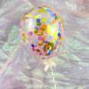 Globo de papel con lentejuelas de Cyber Celebrity, accesorio para decoración de tartas de cumpleaños, mesa de postres para fiestas, tarjetas, banderas