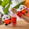 Día Nacional Panda Manga para Taza Globo de Muñeca Cabina de Fotos de Celebridad de Internet Decoración de Tienda de Té con Leche Manga para Taza de Dibujos Animados Promocional Película de Aluminio