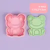 Molde para Galletas 3D Serie Rana Linda, Cortador Estampador de Galletas DIY Realista, Material Seguro, Fácil de Limpiar