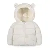 865 Estilo Nuevo Chaqueta de Algodón con Bolsillo para Bebé Abrigo de Algodón para Niños Chaqueta con Capucha de Orejas Cálida de Invierno para Niños y Niñas