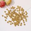 Cuentas espaciadoras de ojo de libélula de oro roto con arenas antiguas para preservar el color, accesorios de joyería para bricolaje, pulseras, cuentas de rueda de cuerda