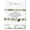 Pulsera de grava de piedra natural para tarjetas 2023 nueva moda femenina OL doble capa para hombres y mujeres pulsera de novias comercio exterior exclusivo