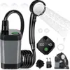 Dispositivo de Ducha Exterior 6000mAh Portátil Ducha de Camping Exterior con Pantalla LED Ducha Eléctrica Portátil