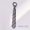 Corbata sin nudo uniforme para hombres y mujeres Accesorios para camisa estilo JK/DK/Colegio Hermosos Uniformes Escolares Japoneses Moda Ins Rayas de Moda