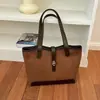 2026 Nova Bolsa Casual Retrô Feminina Grande Capacidade Trabalho Deslocamento Bolsa de Ombro Único Estilosa Personalidade Bolsa Tote de Axila
