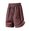 Mercadorias de Fujian proteção solar ao ar livre não abafante shorts de perna reta soltos masculinos da moda cintura elástica calças de cinco pontos