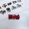 Tecido Xadrez Vermelho Laço de Doce Acessórios de Cabelo Infantis DIY Artesanal Produtos Semi-Acabados Capa de Celular Acessórios para Sapatos e Meias