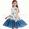 Roupas Infantis Tie-Dye Verão Novo Estilo Tie-Dye Feito à Mão Tingido com Corantes Vegetais Macacões Suspensórios para Meninos e Meninas Roupas Étnicas de Viagem Fábrica