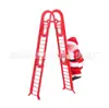 Papai Noel Transfronteiriço Escalar Contas Brinquedo Elétrico Escada Única de Escalada Escada Dupla de Escalada Chaminé Balançar o Traseiro Contas de Escalada Papai Noel
