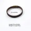 Pulsera Deportiva de Cuero Retro de Aleación con Hebilla Magnética para Hombre de Amazon Transfronterizo Pulsera DIY Pulsera de Moda
