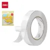 Deli 30435 Rolo Pequeno de Papel de Seda Fita Dupla Face 12mm*10m*80µm (1 Rolo/Saco) Adesivo de Papel de Seda Artesanal