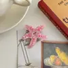 Pinza para el Cabello Pequeña, Exquisita y Linda de Acrílico con Forma de Cangrejo de Mar y Estrella de Mar Dibujo Animado Pinza para Flequillo para Mujeres
