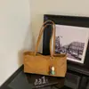 Bolsa de ombro e bolsa tote de alta qualidade e grande capacidade, nova coleção outono 2026, estilo coreano, versátil para o trabalho e o uso diário