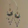 Estilo Exótico ~ Brincos de Franja com Contas Estilo Étnico Retrô, Brincos Versáteis Elegantes Boêmios de Luxo Acessível Exquisitos