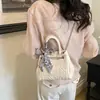 Bolsa de Hilo Bordado de Nicho Súper Popular para Mujer 2026 Nueva Moda Versátil Bolso de Hombro con Cadena Bolso Cruzado Bolso de Mano Bolso Tote Pequeño