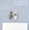 K9 Novo Shijia prata gravado com ponta Night Shadow Nail Diamond Black Special-Shaped Diamond Rock Sugar Oval Nail Jewelry