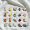 Series Populares de Marcas Independientes: Colgantes Animal Kingdom Conejo, Ciervo, Oveja, Ardilla, Electrochapado al Vacío, Oro de 18 Quilates que Conserva el Color