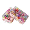 Elásticos de Cabelo Infantis Que Não Danificam o Cabelo, Tamanho Pequeno, Alta Elasticidade, Duráveis, Faixas de Cabelo Coloridas, Presilhas de Cabelo, Cordões de Cabelo para Meninas, Acessórios de Cabelo para Meninas
