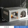 Jaula para Gatitos, Villa para Gatos, Casa para Gatos en Balcón, Nido para Gatos en Interiores, Arenero para Gatos, Casa Integrada para Gatos en Apartamento Pequeño