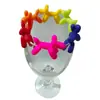 Marcador Distintivo para Copa de Fiesta Forma de Cachorro Globo de Silicona Creativo Marcador de Identificación para Vaso de Agua