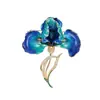 Broche de Iris Morado de Alta Gama, Diseño Femenino, Elegante y Atmosférico, Exquisito Ramillete, Accesorios para Pines de Abrigo
