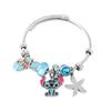 Pulsera Creativa de Stitch de Venta Caliente Transfronteriza Animación de Dibujos Animados Linda Lilo y Stitch Ajustable Diamante Nueva Pulsera