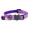 Gato Mascota Gato Vintage Perro Tazón Campana Impresa Anillo en el Cuello Decoración Perro Anti-Pérdida Hebilla de Plástico Collar