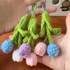 Nuevo Llavero Colgante de Tulipán Tejido a Mano Estilo Fresco Ins Colgante Pequeño Creativo Colgante para Bolso Venta al por Mayor