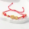 Pulseira Trançada Círculo Qiankun, Estilo Nó Chinês, Símbolos de Maçã e Desejo, Fragmentos de Prata, 0kg Atrações Turísticas, Fabricante Transfronteiriço, Atacado de Joias