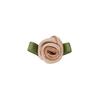 Capullos de Rosa Personalizados de Poliéster con Hojas, Accesorios para el Cabello Hechos a Mano para DIY, Flores Pequeñas Decorativas, Accesorios para Ropa de Niños