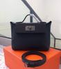 Retro Europeo y Americano Piel de Vaca de Primera Capa 2424 Bolso Kelly Mini Bolso Dumpling de Cuero Genuino Bolso de Hombro de Moda Bolso Cruzado Bolso de Mujer