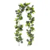 Nueva Hiedra de Hoja Verde Hojas de Eucalipto Artificiales Decoración del Hogar Sauce Retorcido Hojas de Dinero Planta Colgante de Pared