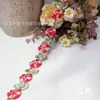 Tulipán de Degradado Colorido Encaje Bordado Soluble en Agua Estilo Bosque Fresco Accesorios de Ropa Venta al por Mayor