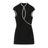 Venta Caliente Transfronteriza Aliexpress Nuevo Vestido Mini con Bloques de Color para Mujer Primavera 2026 2740111