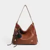 Bolso Nuevo Estilo Perezoso Retro para Mujer Gran Capacidad Simple Versátil Bolso de Hombro Único para el Hombro Bolso Tote de Alta Gama para Viajes