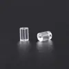 Accesorios para joyería de oído transparentes y ecológicos para hacer tú mismo, tapones para orejas, pendientes de botón, tapones de silicona para los oídos, tapones de plástico, fabricantes, venta al por mayor