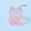 Cerdito luminoso tridimensional de resina con dibujos animados, accesorios de joyería DIY, llavero colgante para coche, micro paisaje, pequeños adornos.