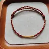 Pulseira de Energia Auspiciosa Roxa para Mulheres, Pulseira Zodiacal Fina Empilhável para Homens, Pulseira de Amizade Teçida à Mão para Casais