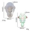 Molde de Pellizco de Muñeca Linda Cola Grande Molde para Hornear DIY Molde para Gofres Yeso Vela Animal Molde de Silicona