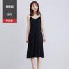 Vestido Camisola de Modal Modelo Nuevo 2026 con Acabado de Alta Gama, Vestido Largo Negro para Mujer, Adecuado para Vestir en Capas, Disponible para Venta al por Mayor