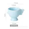 Amazon Caneca de Frango de Cerâmica Bandeja de Ovos Criativa Bandeja de Ovos Páscoa Caneca de Ovos de Cerâmica Frango Bandeja Alta de Ovos