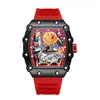 Popular Reloj Richard de la Marca Zido, Reloj de Cuarzo Luminoso de Barril de Alto Valor y Moda para Hombres, Estilo de Negocios con Diseño de Cara Sonriente