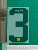 23-24 Pa Ermeiras Ropa Infantil A Número de Jersey Estampado de Letras Número Transferencia de Calor Traje de Balón de Mapa