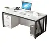 Mesa de computador, design minimalista moderno, adequada para gerentes de escritório, executivos e chefes; estação de trabalho individual, mesa de funcionário, mesa de computador
