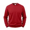 Nueva sudadera con cuello redondo, color liso, estilo americano, para otoño e invierno, peso pesado, simple, hip-hop, casual, para ir al trabajo, relajada, versátil